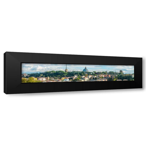 Vatican city with St. Peters Basilica, Rome, Italy Black Modern Wood Framed Art Print with Double Matting by Frank, Assaf