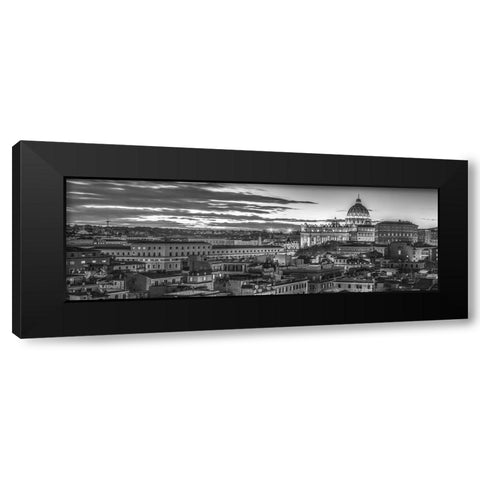 St.Peters Basilica-Rome Black Modern Wood Framed Art Print with Double Matting by Frank, Assaf