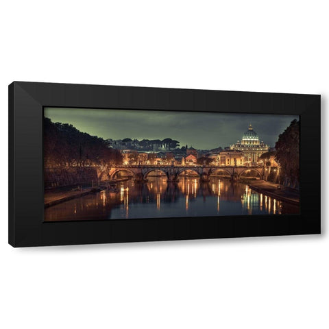 Basilica di San Pietro Black Modern Wood Framed Art Print with Double Matting by Frank, Assaf
