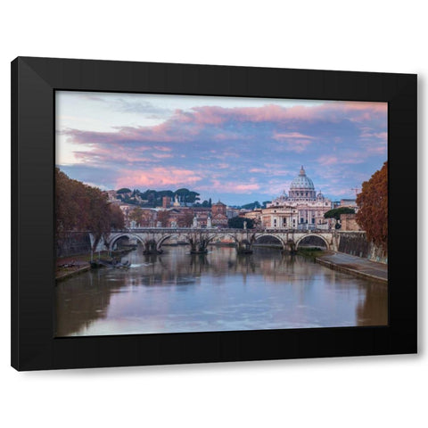 View of Basilica di San Pietro in Vatican, Rome, Italy Black Modern Wood Framed Art Print with Double Matting by Frank, Assaf