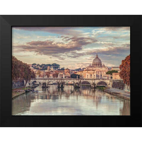 Basilica di San Pietro Black Modern Wood Framed Art Print by Frank, Assaf