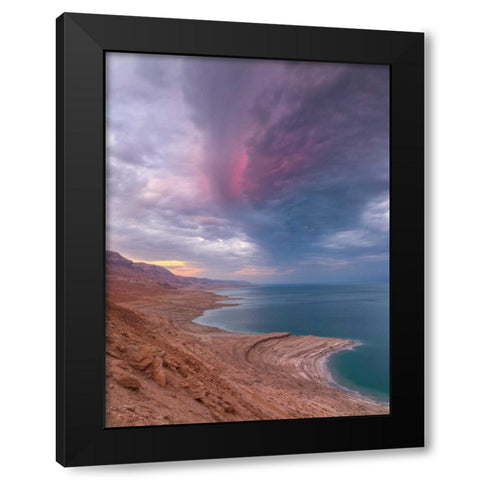 Dead Sea, Israel Black Modern Wood Framed Art Print by Frank, Assaf
