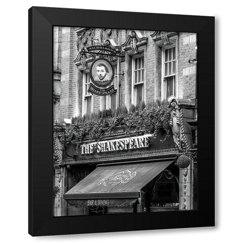 The Shakespeare Inn hotel in Birmingham-UK Black Modern Wood Framed Art Print with Double Matting by Frank, Assaf