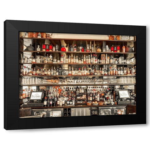 Bar in Birmingham-UK Black Modern Wood Framed Art Print with Double Matting by Frank, Assaf