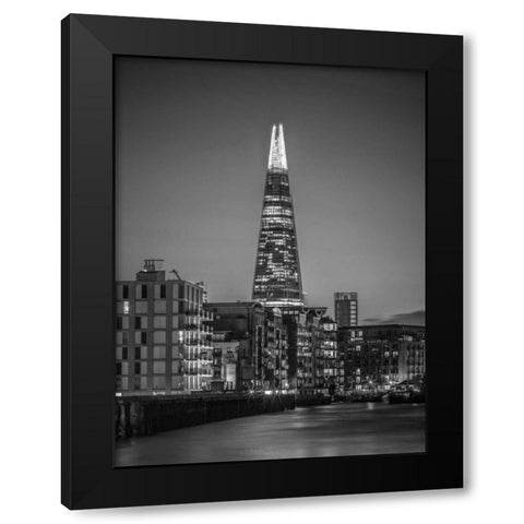The Shard skyscraper, London, UK Black Modern Wood Framed Art Print by Frank, Assaf