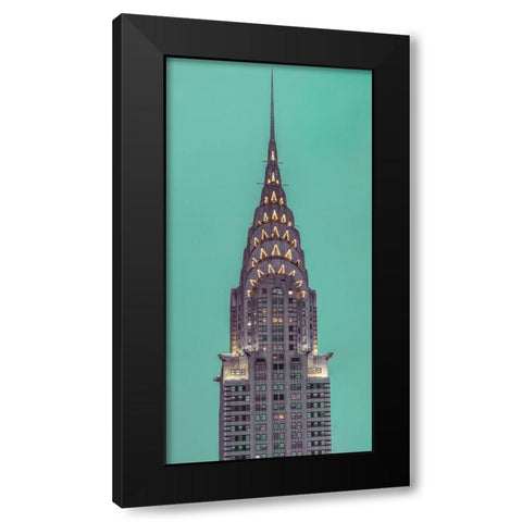 Chrysler Building in New York city Black Modern Wood Framed Art Print with Double Matting by Frank, Assaf