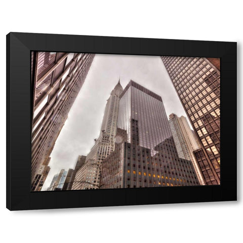 Chrysler Building in New York city Black Modern Wood Framed Art Print with Double Matting by Frank, Assaf