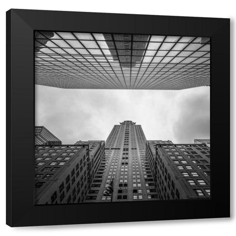 Chrysler Building in New York city Black Modern Wood Framed Art Print with Double Matting by Frank, Assaf