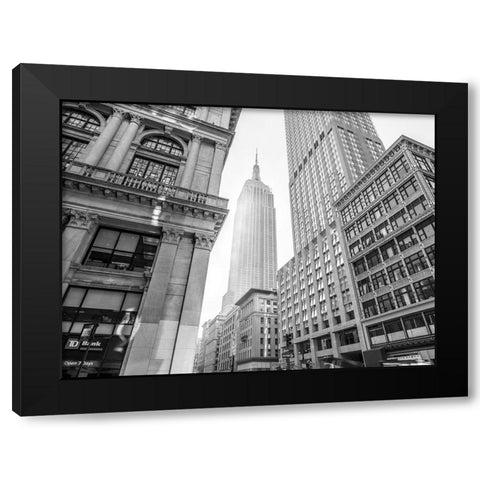 Empire state building, New York Black Modern Wood Framed Art Print with Double Matting by Frank, Assaf