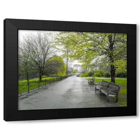 St James Park, London Black Modern Wood Framed Art Print by Frank, Assaf