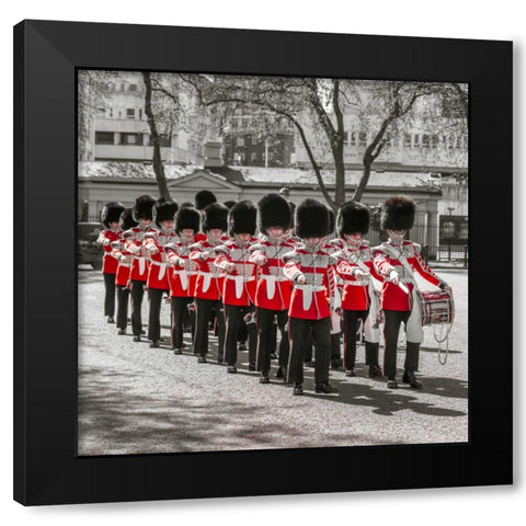 Trees in a park, London Black Modern Wood Framed Art Print with Double Matting by Frank, Assaf