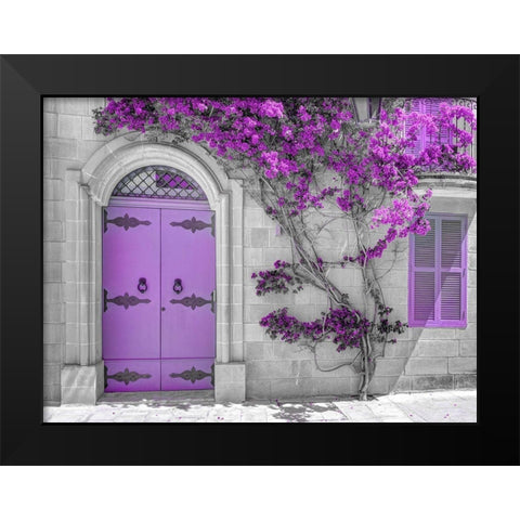 Maltese house in Mdina-Malta Black Modern Wood Framed Art Print by Frank, Assaf