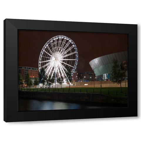 AF20120930 Liverpool 240 Black Modern Wood Framed Art Print with Double Matting by Frank, Assaf