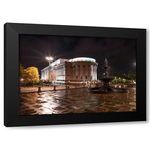 AF20120930 Liverpool 266 Black Modern Wood Framed Art Print with Double Matting by Frank, Assaf