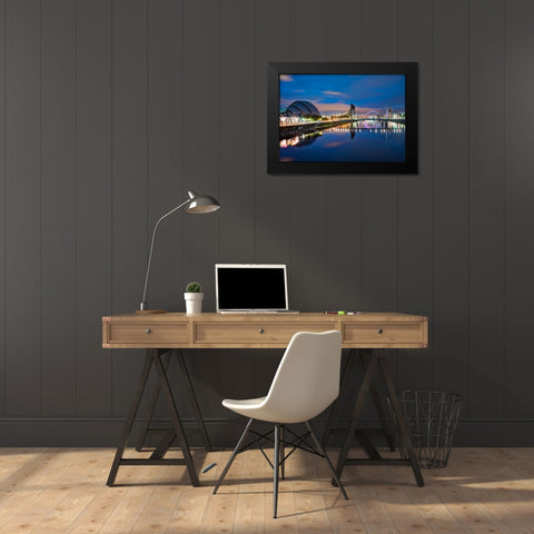AF20121004 Glasgow 228X4 Black Modern Wood Framed Art Print by Frank, Assaf