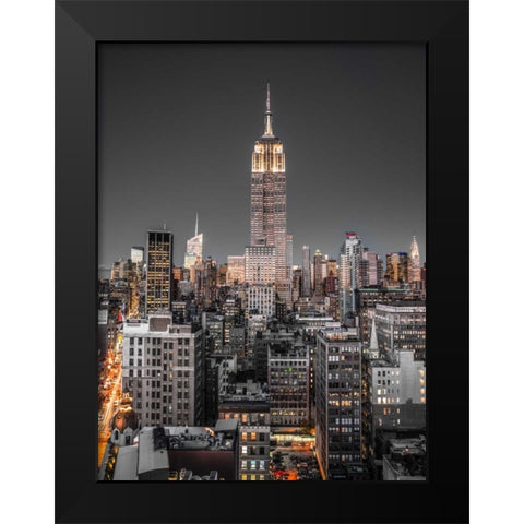 AF20131118 New York 1171C09 Black Modern Wood Framed Art Print by Frank, Assaf