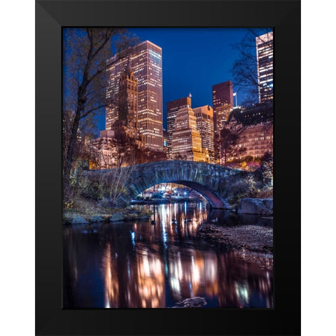 AF20131119 New York 1725C05 Black Modern Wood Framed Art Print by Frank, Assaf