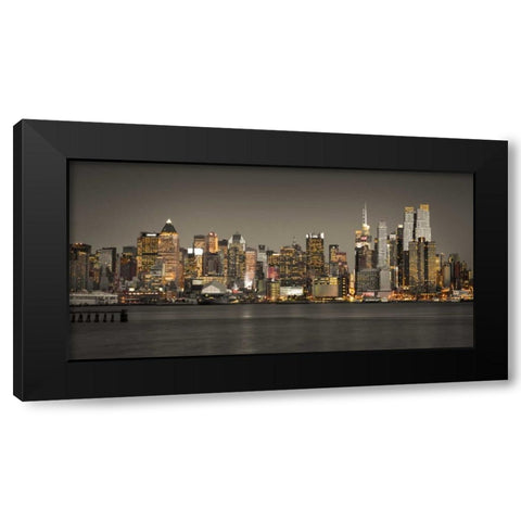 AF20131119 New York 1633C05 Black Modern Wood Framed Art Print with Double Matting by Frank, Assaf