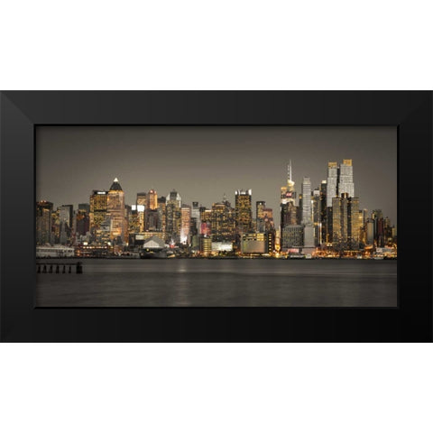 AF20131119 New York 1633C05 Black Modern Wood Framed Art Print by Frank, Assaf