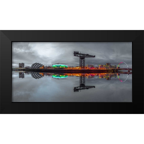 AF20150304 Glasgow 808P2C02 Black Modern Wood Framed Art Print by Frank, Assaf