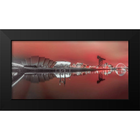AF20150304 Glasgow 883P2C01 Black Modern Wood Framed Art Print by Frank, Assaf