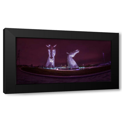 AF20150306 The Kelpies 1347PC02 Black Modern Wood Framed Art Print with Double Matting by Frank, Assaf