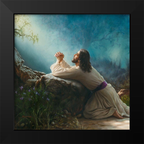 Gethsemane Black Modern Wood Framed Art Print by Missman, Mark