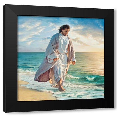 Be Still My Soul Black Modern Wood Framed Art Print with Double Matting by Missman, Mark