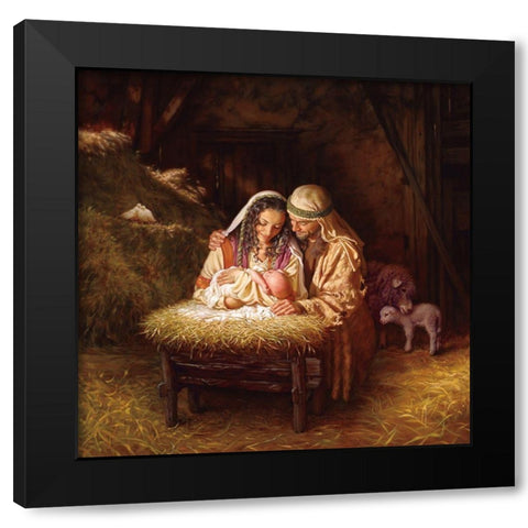 Light of Love Black Modern Wood Framed Art Print with Double Matting by Missman, Mark