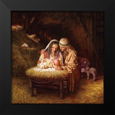 Light of Love Black Modern Wood Framed Art Print by Missman, Mark