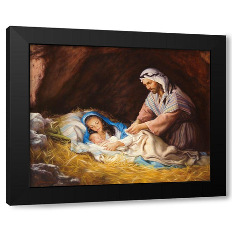 Heavenly Peace Black Modern Wood Framed Art Print by Missman, Mark