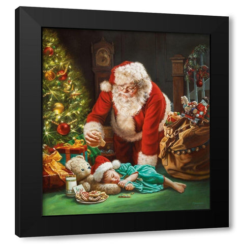 Cookies for Santa Black Modern Wood Framed Art Print by Missman, Mark
