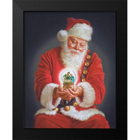 Spirit of Christmas Black Modern Wood Framed Art Print by Missman, Mark