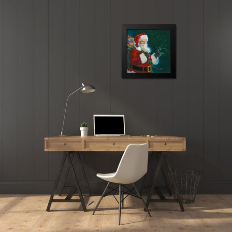 Believe In Magic Black Modern Wood Framed Art Print by Comish, Susan