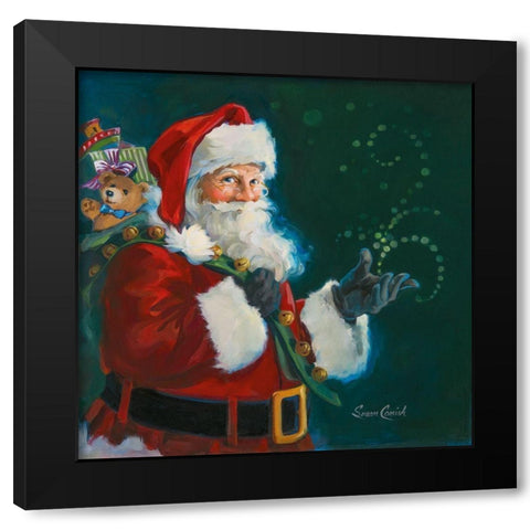Believe In Magic Black Modern Wood Framed Art Print by Comish, Susan