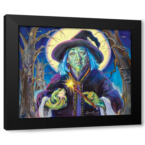 Ill Put A Spell On You Black Modern Wood Framed Art Print by Comish, Susan