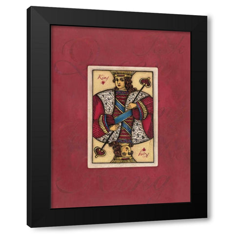 King Large Black Modern Wood Framed Art Print by Marrott, Stephanie