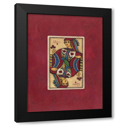 Queen Large Black Modern Wood Framed Art Print by Marrott, Stephanie