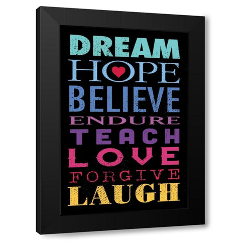 Dream Black Modern Wood Framed Art Print with Double Matting by Marrott, Stephanie