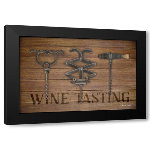 Corkscrews Black Modern Wood Framed Art Print with Double Matting by Marrott, Stephanie