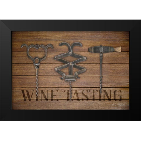 Corkscrews Black Modern Wood Framed Art Print by Marrott, Stephanie