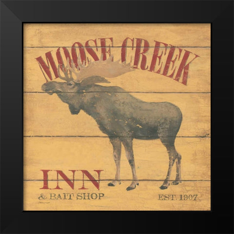 Moose Creek Black Modern Wood Framed Art Print by Marrott, Stephanie