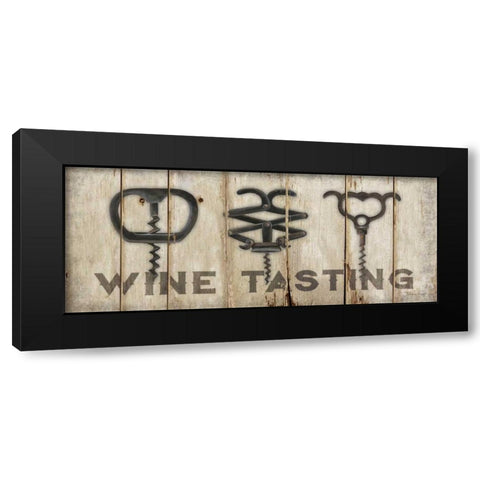 Wine Tasting Black Modern Wood Framed Art Print by Marrott, Stephanie