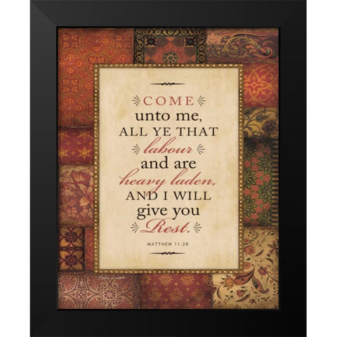 Heavy Laden Black Modern Wood Framed Art Print by Marrott, Stephanie