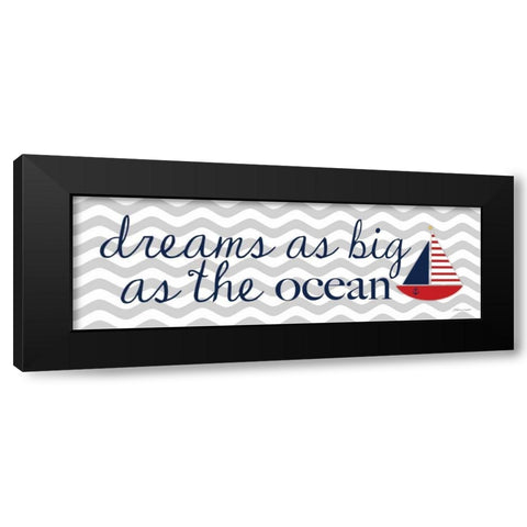 Dreams As Big Black Modern Wood Framed Art Print with Double Matting by Marrott, Stephanie