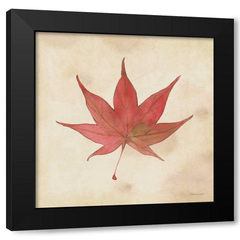 Japanese In Fall Black Modern Wood Framed Art Print with Double Matting by Marrott, Stephanie