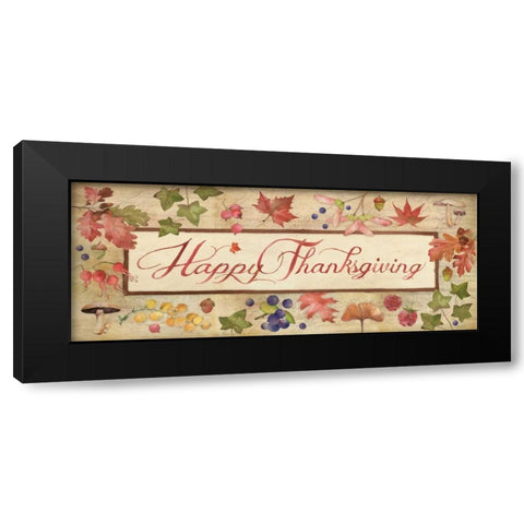 Thanksgiving Black Modern Wood Framed Art Print by Marrott, Stephanie