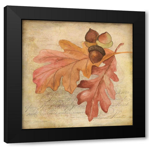 Oak Lea f2 Black Modern Wood Framed Art Print by Marrott, Stephanie
