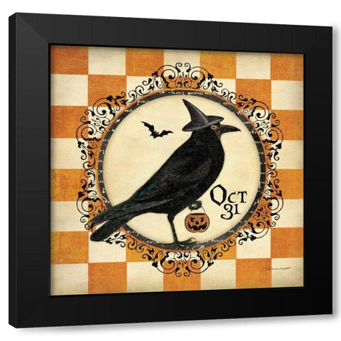 Its A Crow Black Modern Wood Framed Art Print by Marrott, Stephanie