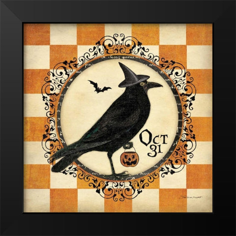 Its A Crow Black Modern Wood Framed Art Print by Marrott, Stephanie